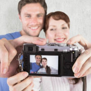 自撮り　デジカメ