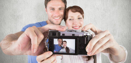 自撮り　デジカメ
