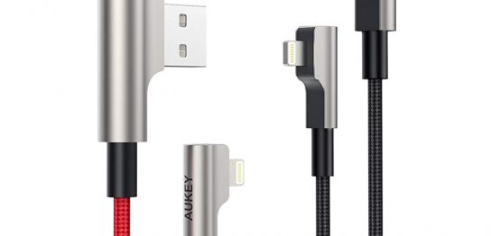 AUKEY 2本組高耐久ナイロン編みのライトニングUSBケーブルCB-AL01が新発売！②